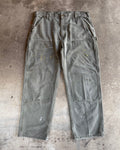 00’s “Carhartt”faded double knee work wear pants 38×30