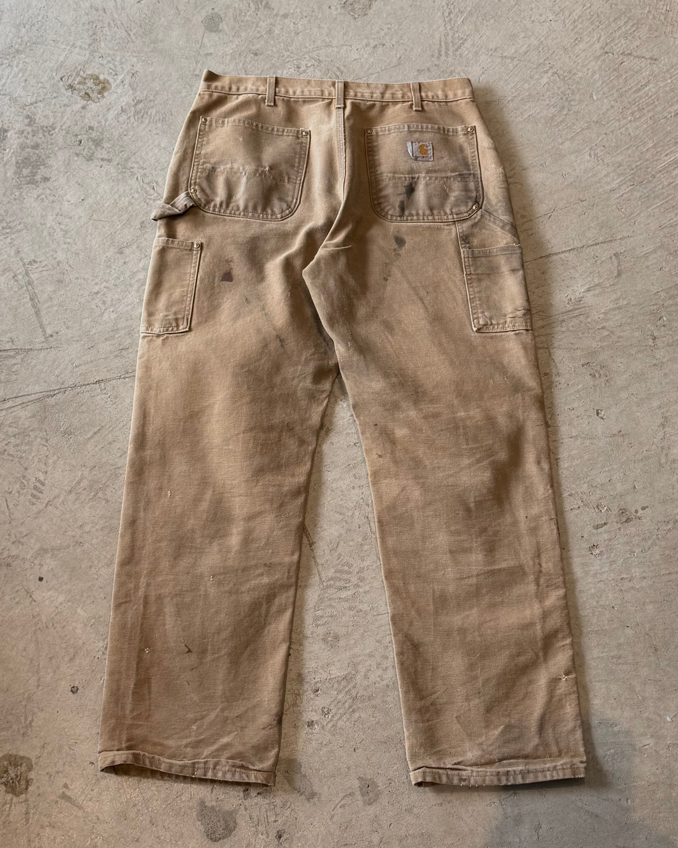00's "Carhartt"faded double knee work wear pants 34×32