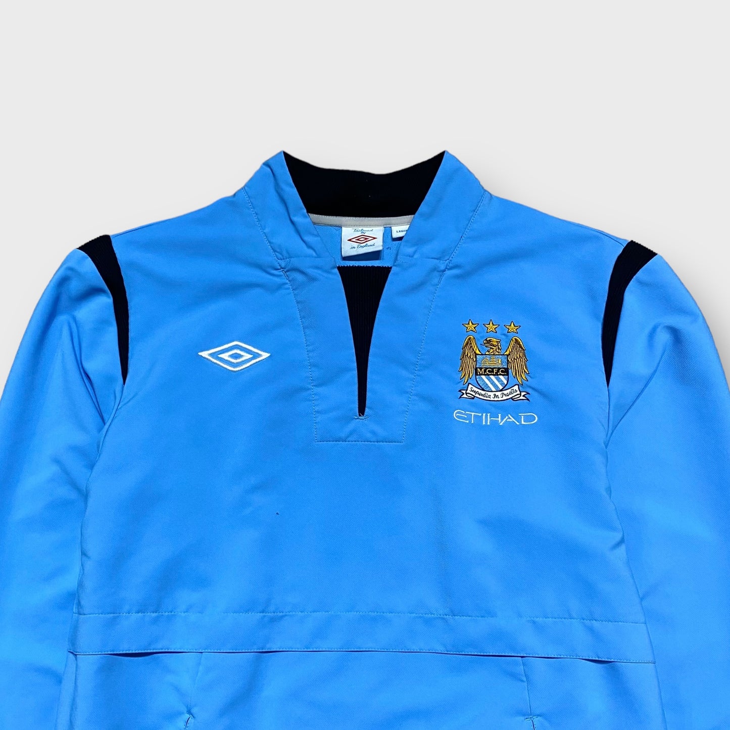 00's "umbro" Manchester City team nylon pullover