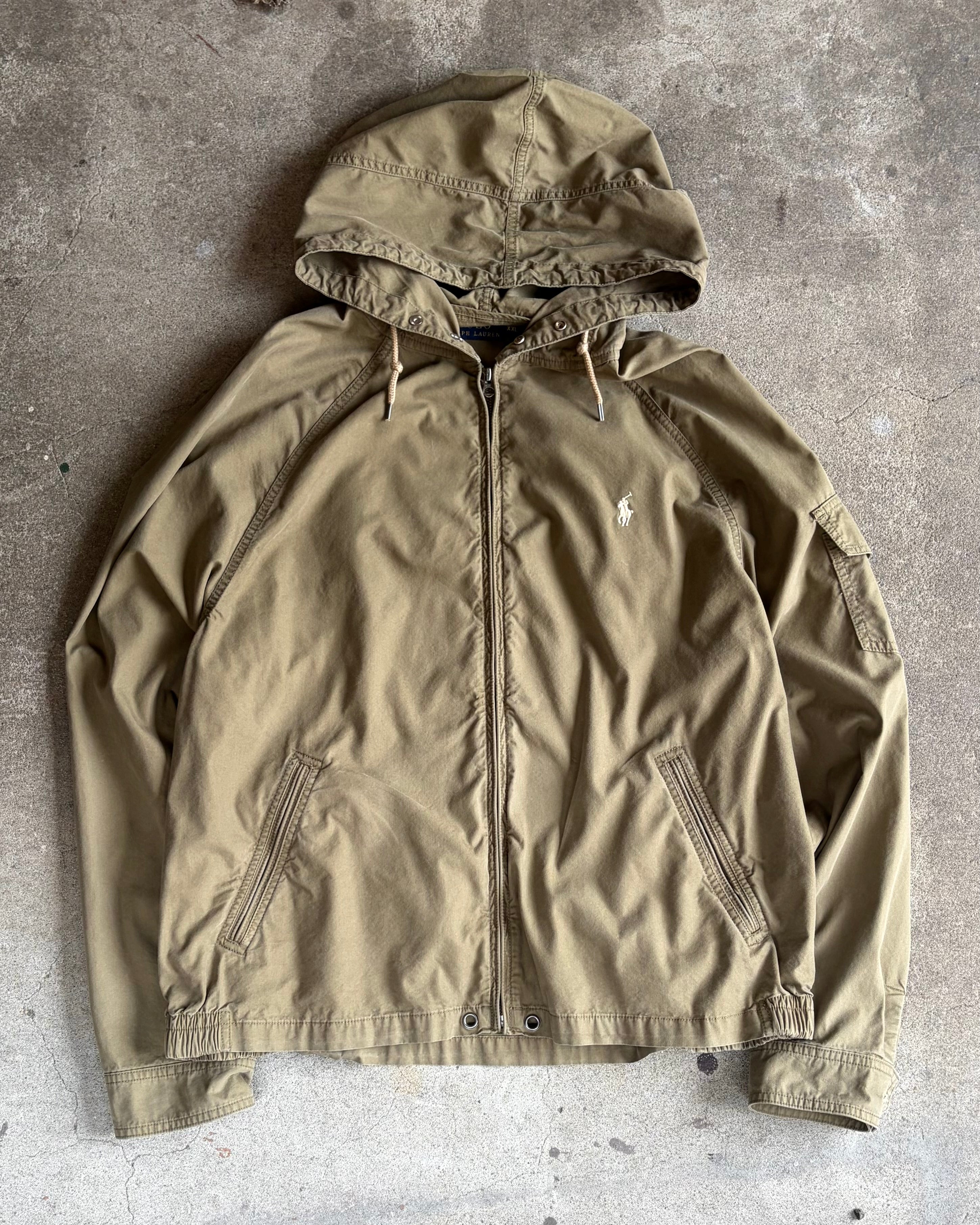 90-00’s “Ralph Lauren” hooded cotton jacket X-XLARGE