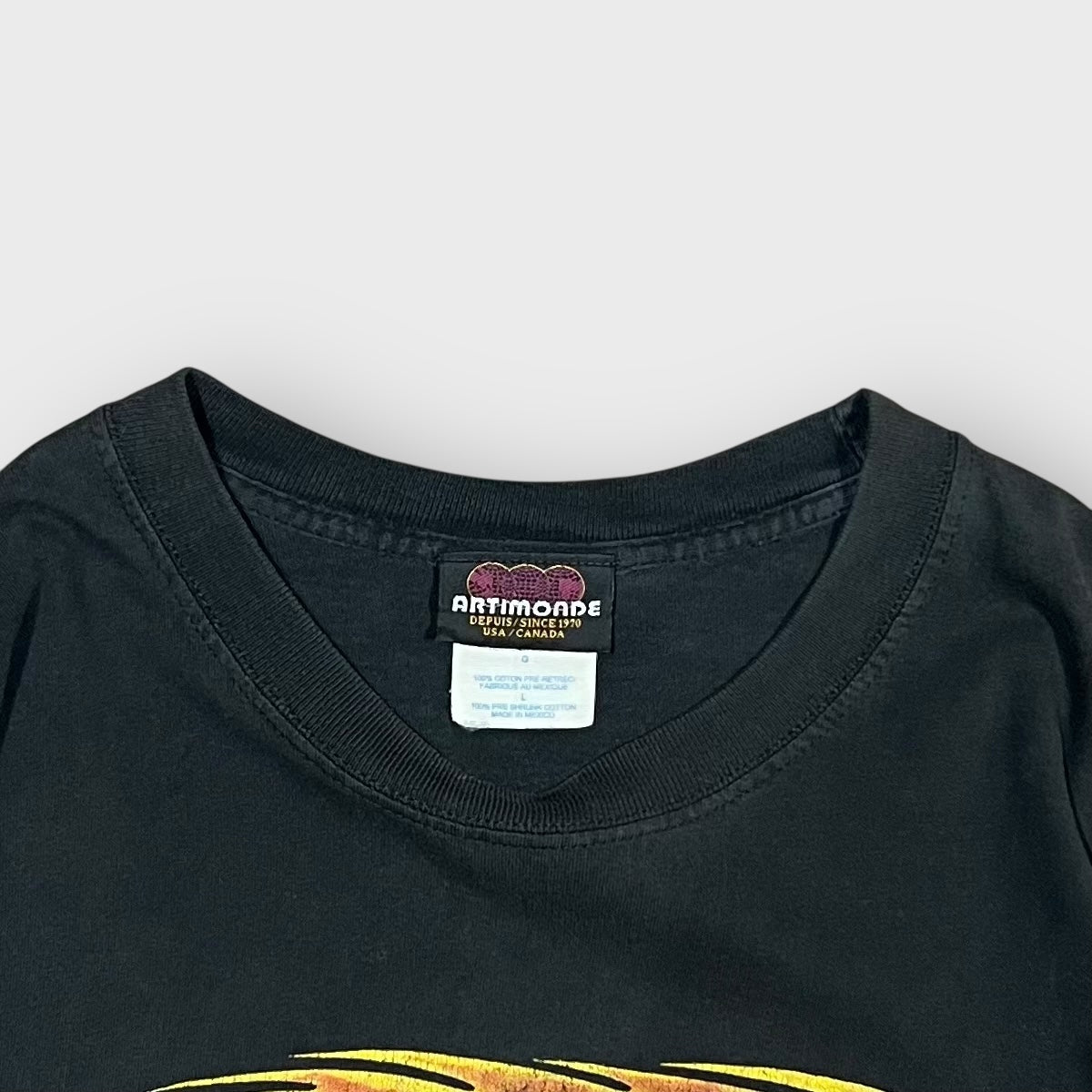 90’s METALLICA
“flame skull”pushead t-shirt