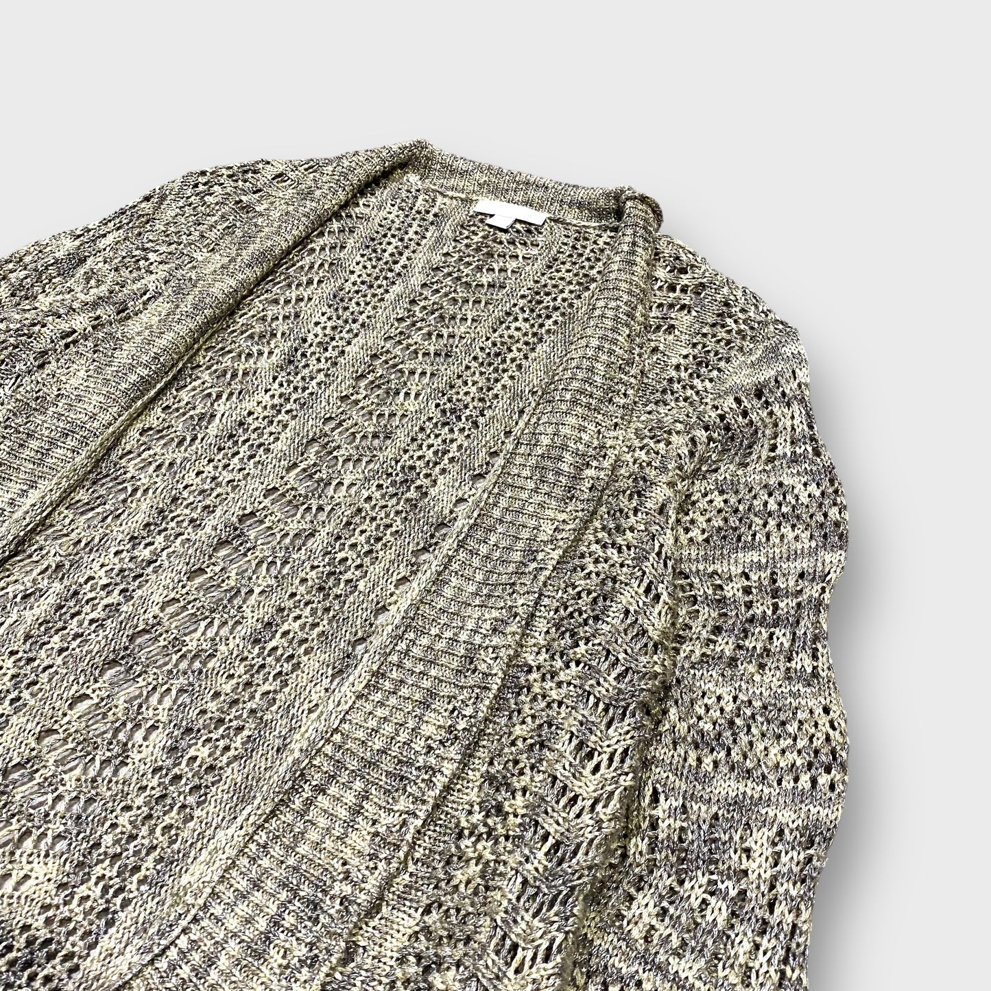 "WESTPORT 1962" Rib knitting gown cardigan