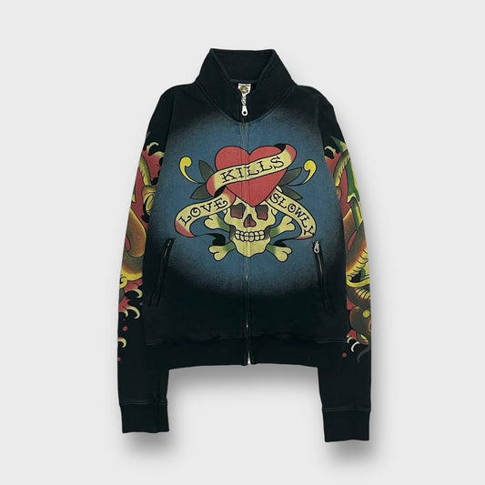 "Ed Hardy" zip up blouson