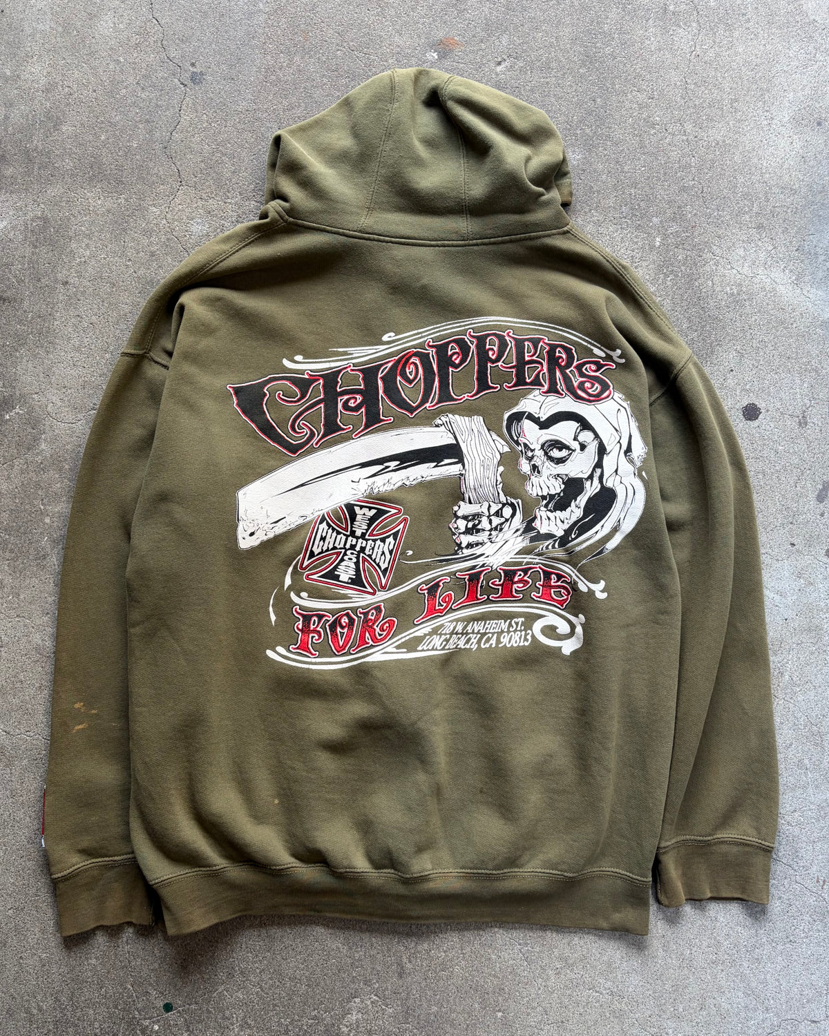 90-00’s “WEST COAST CHOPPERS” zip up hoodie