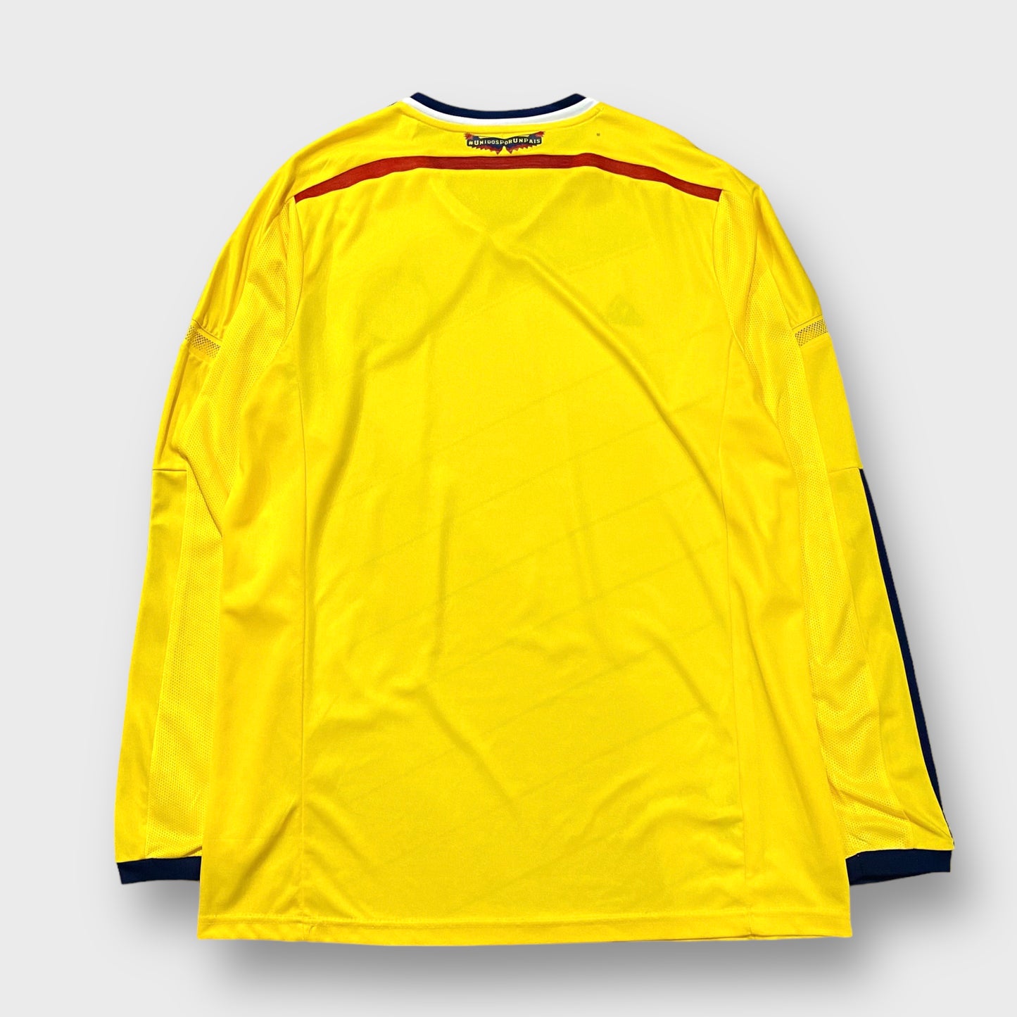 "adidas" Yellow color l/s soccer shirt