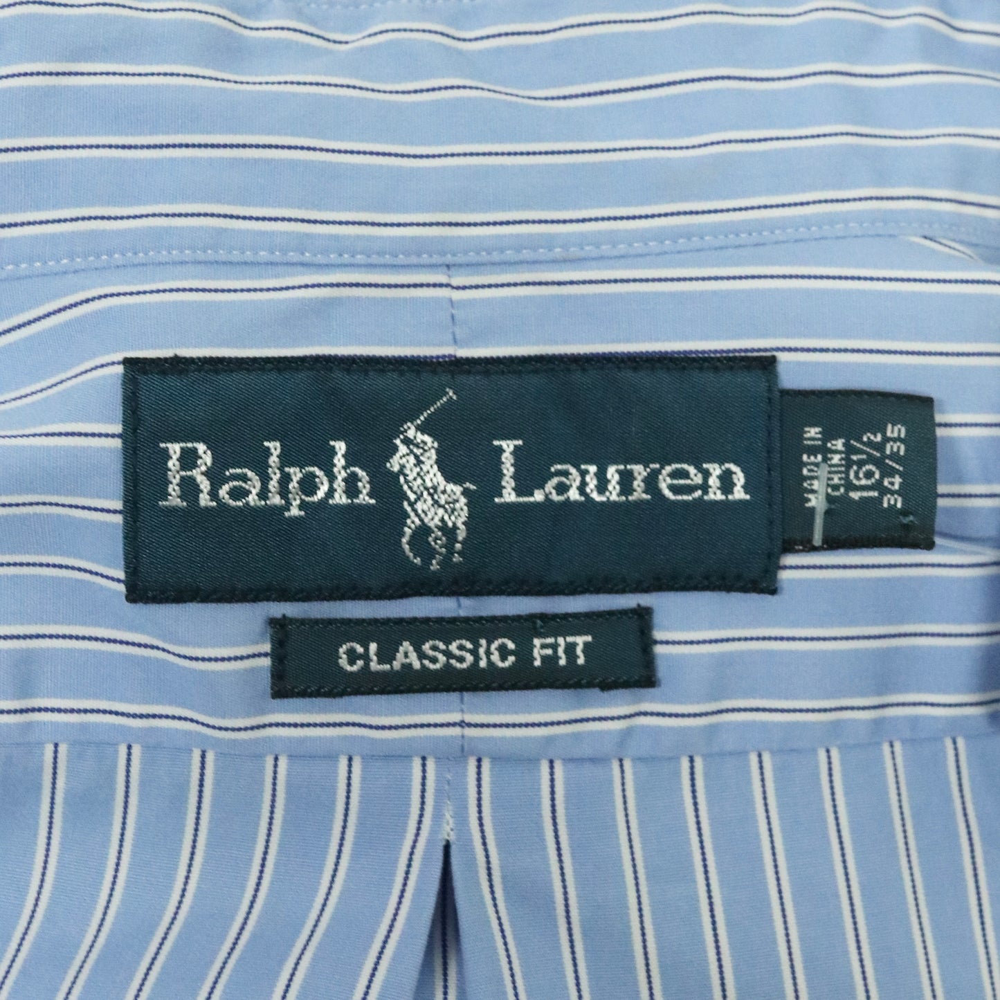 90's-00's "Ralph Lauren" remake ribbon shirt one-piece