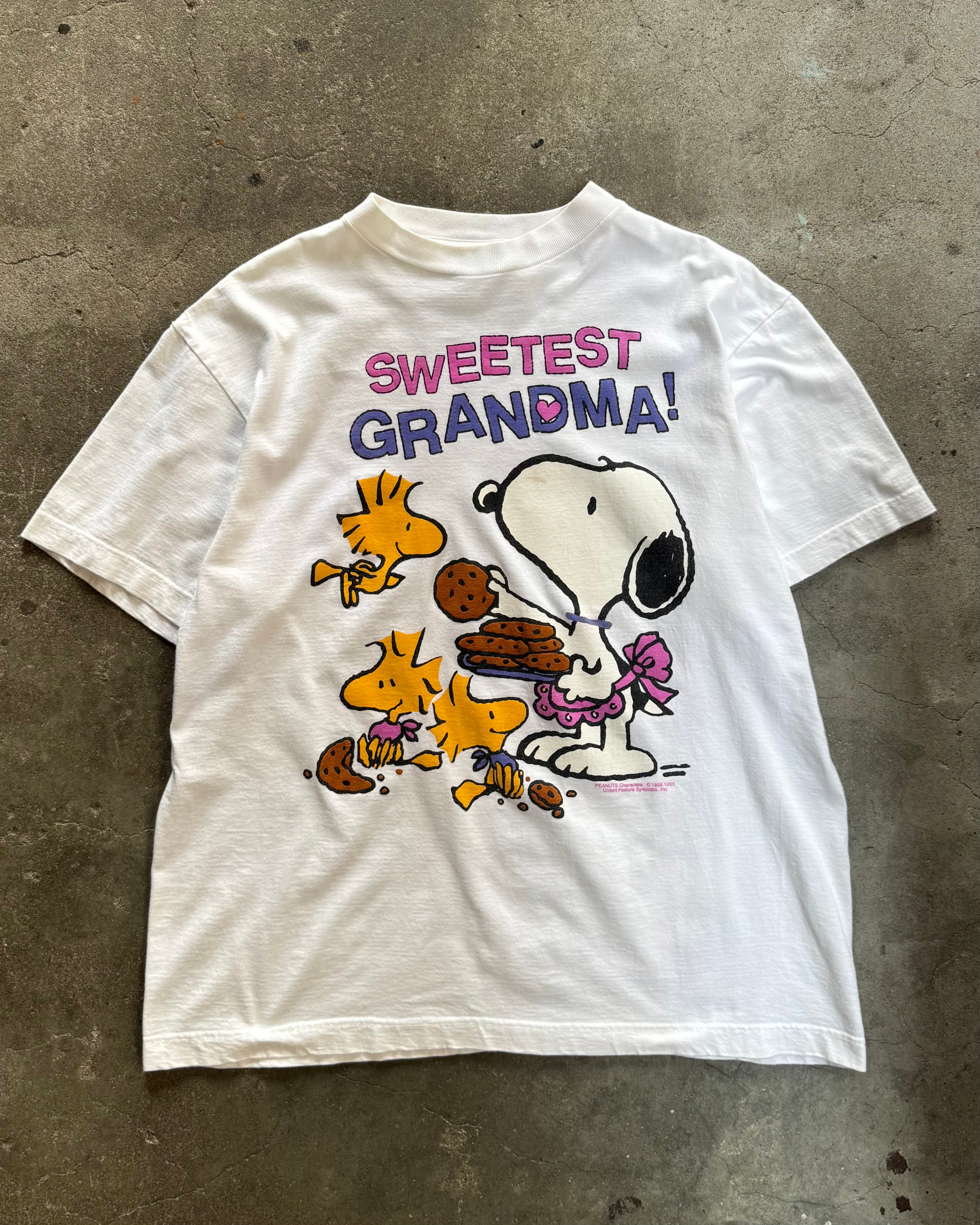 90’s PEANUTS “snoopy” t-shirt LARGE