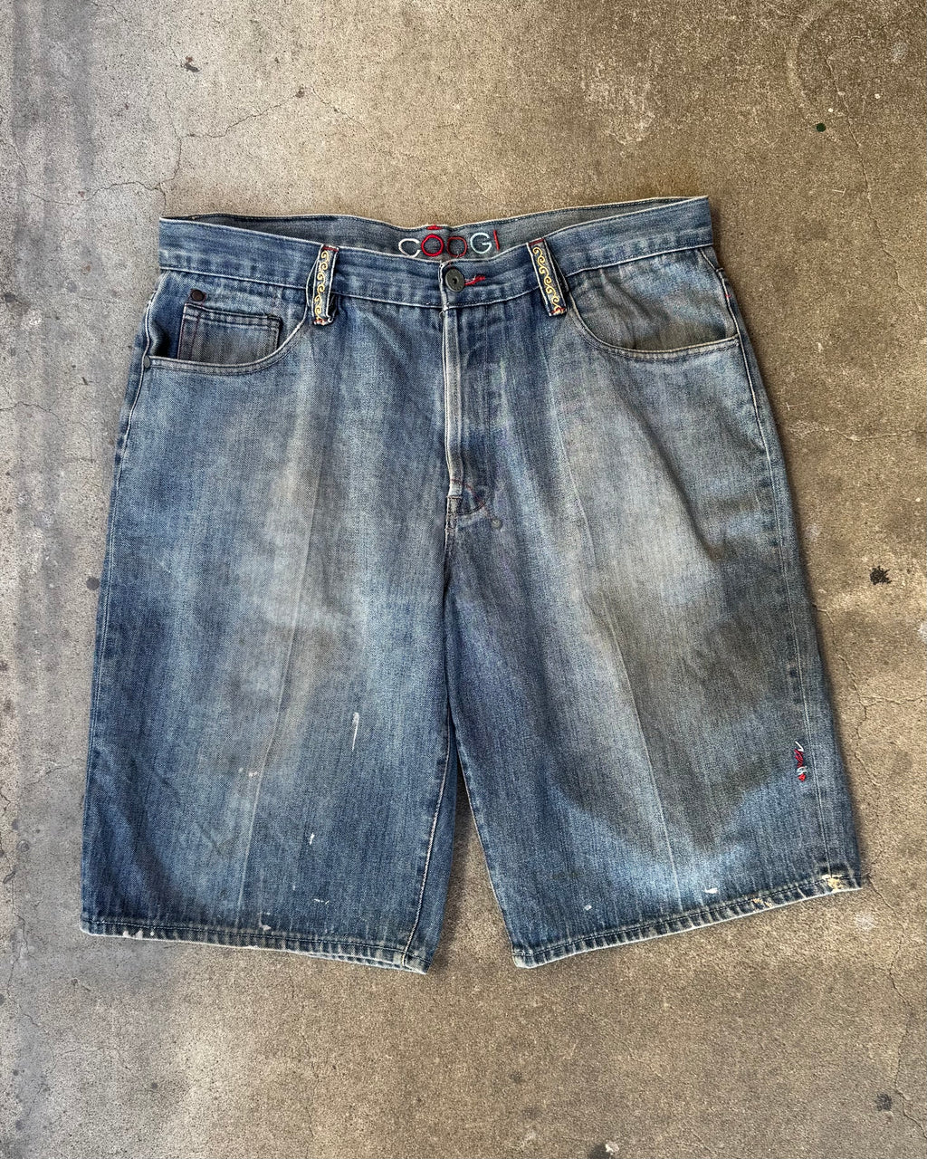 90-00’s “COOGI” embroidery buggy short denim