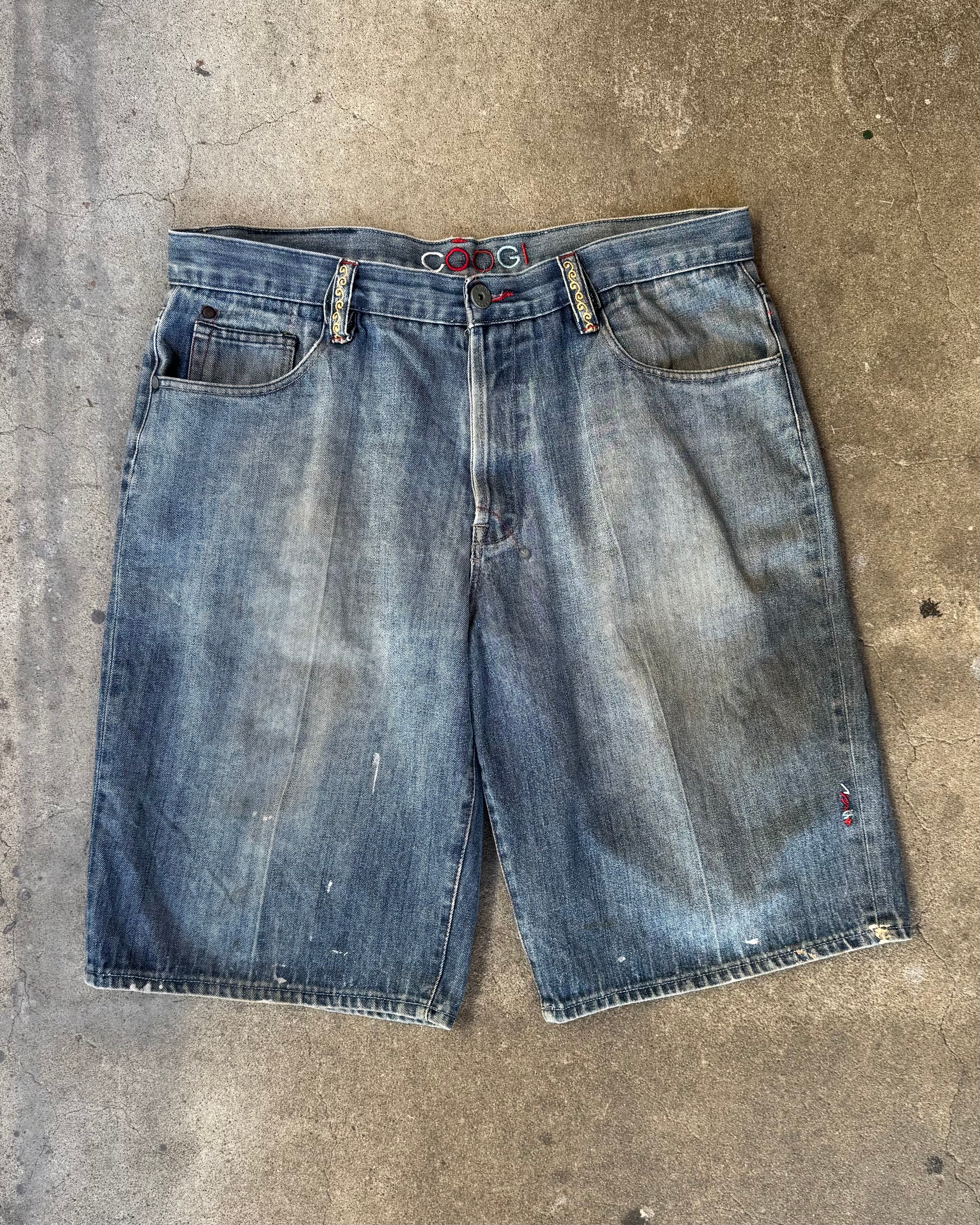 90-00’s “COOGI” embroidery buggy short denim