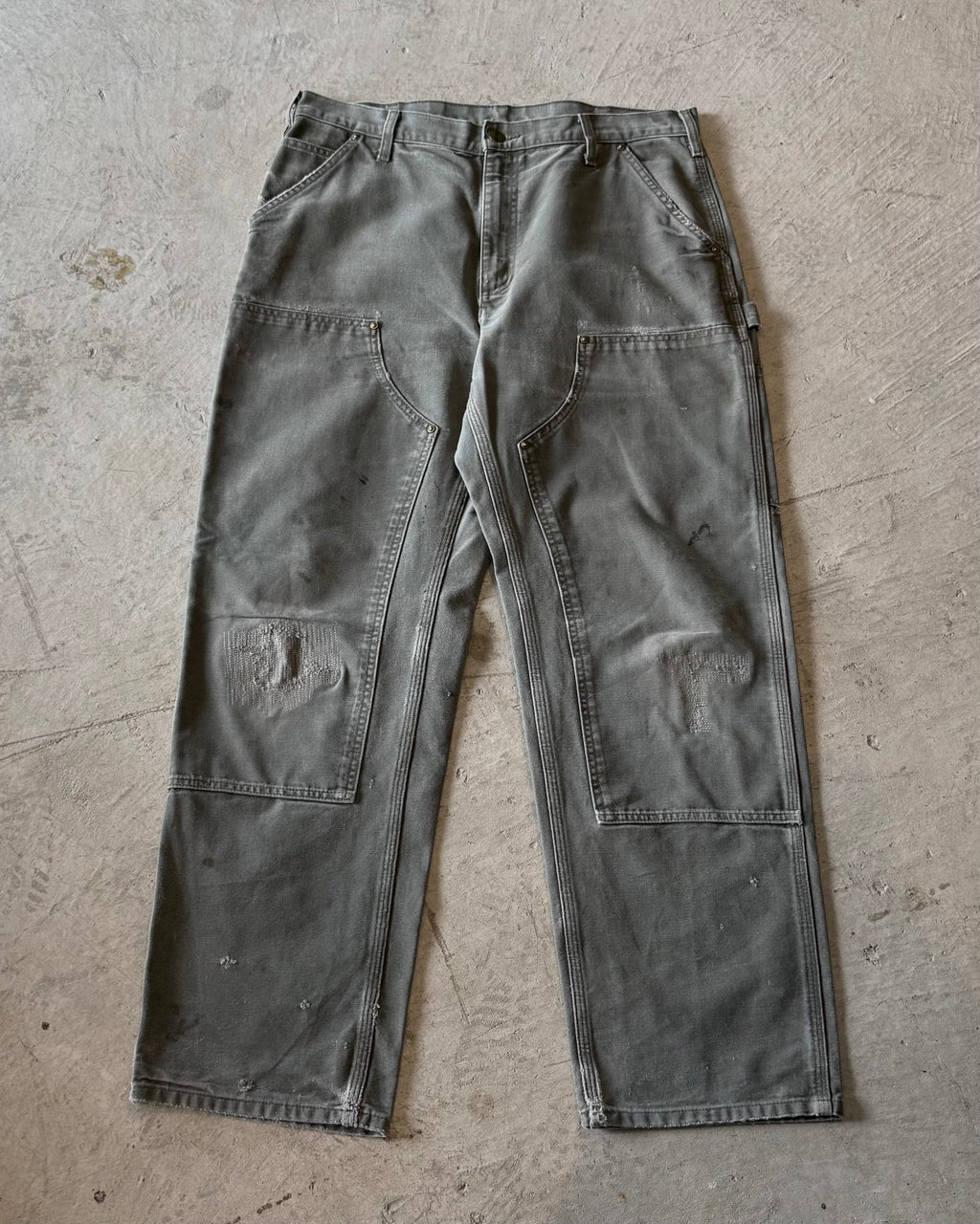 00's "Carhartt"faded double knee work wear pants 33×30