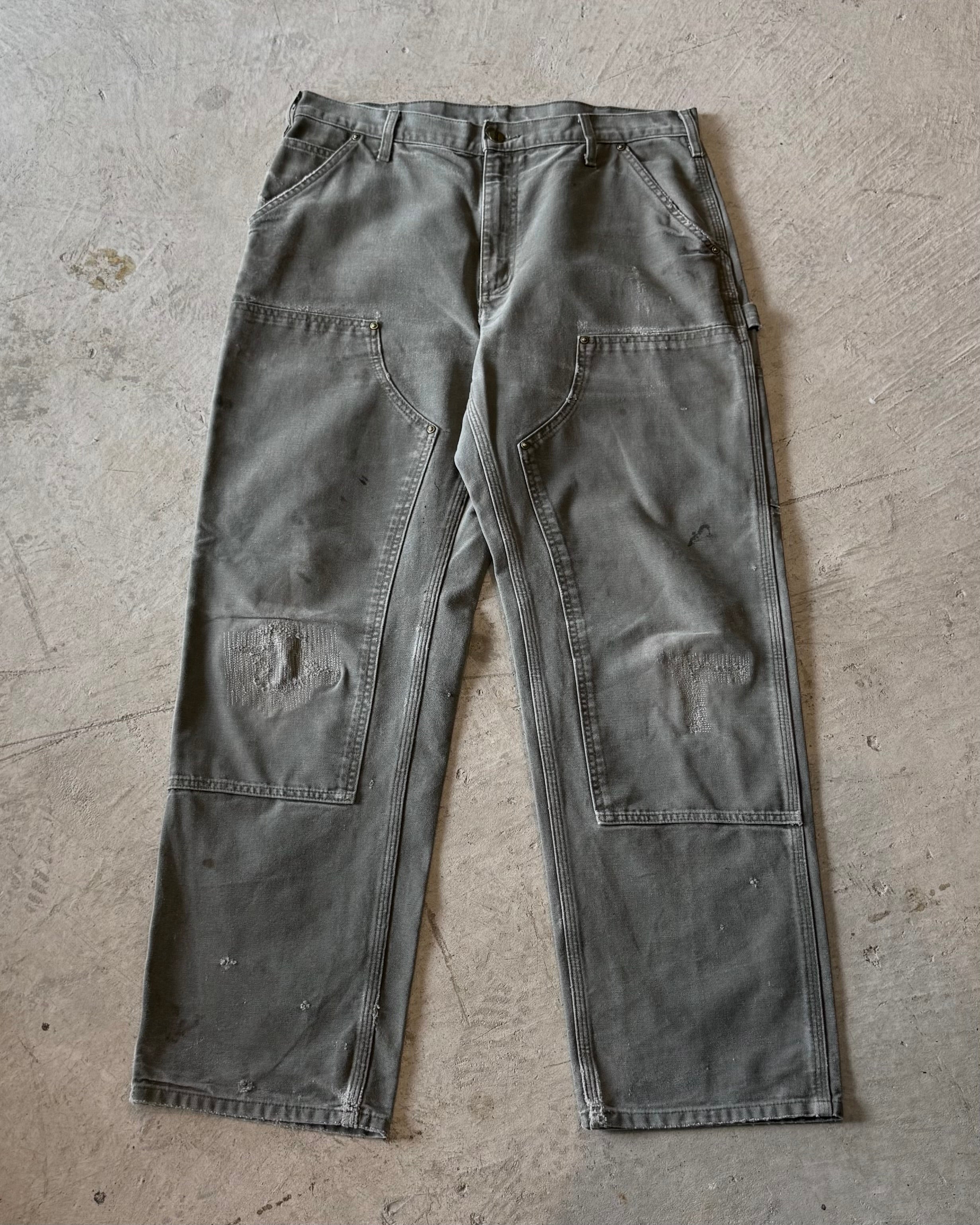 00's "Carhartt"faded double knee work wear pants 33×30