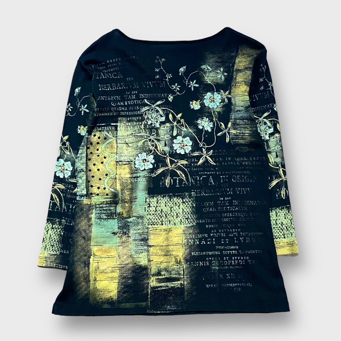 Flower design l/s t-shirt