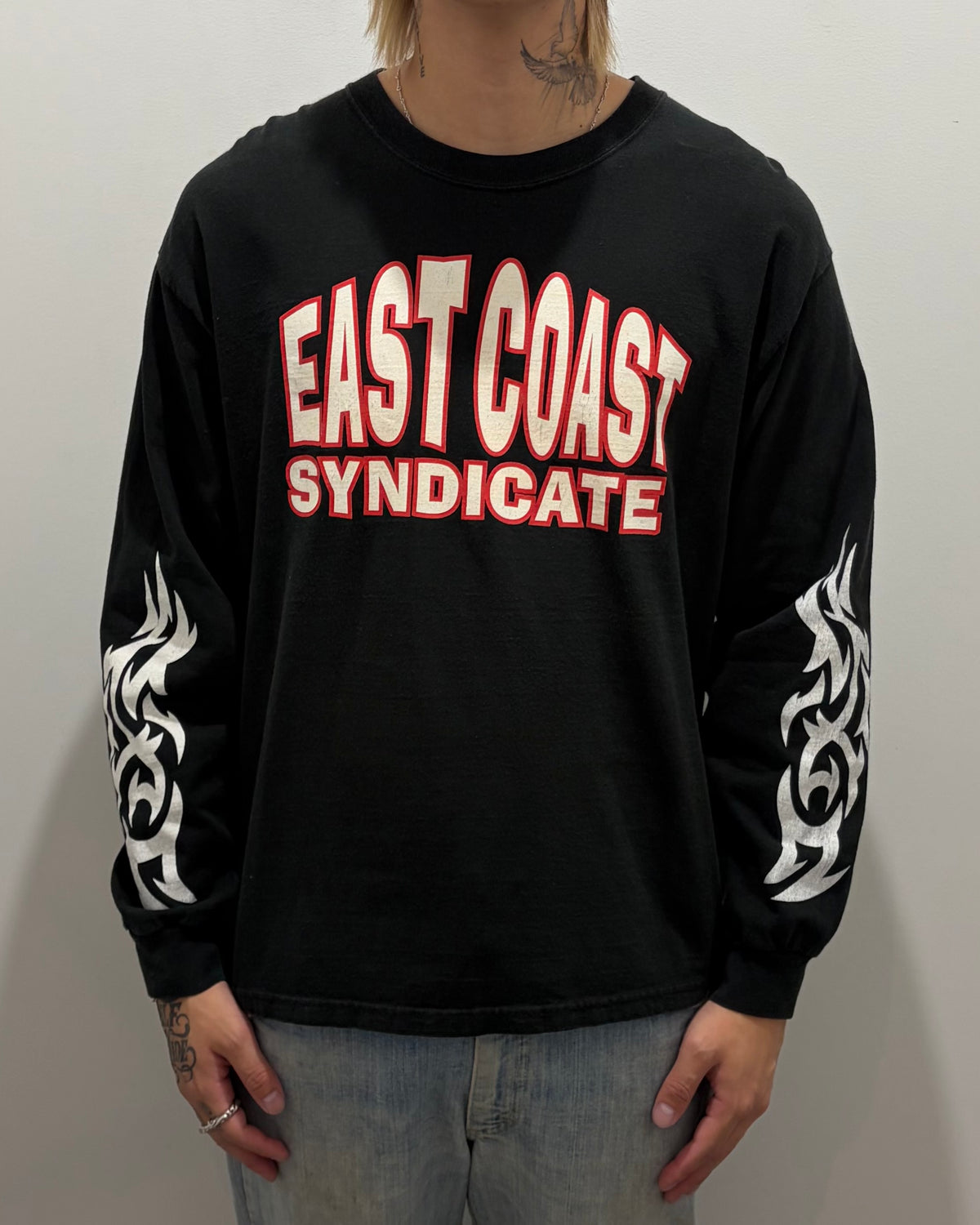 00’s 415 CLOTHING
“EAST COAST SYNDICATE” l/s t-shirt LARGE