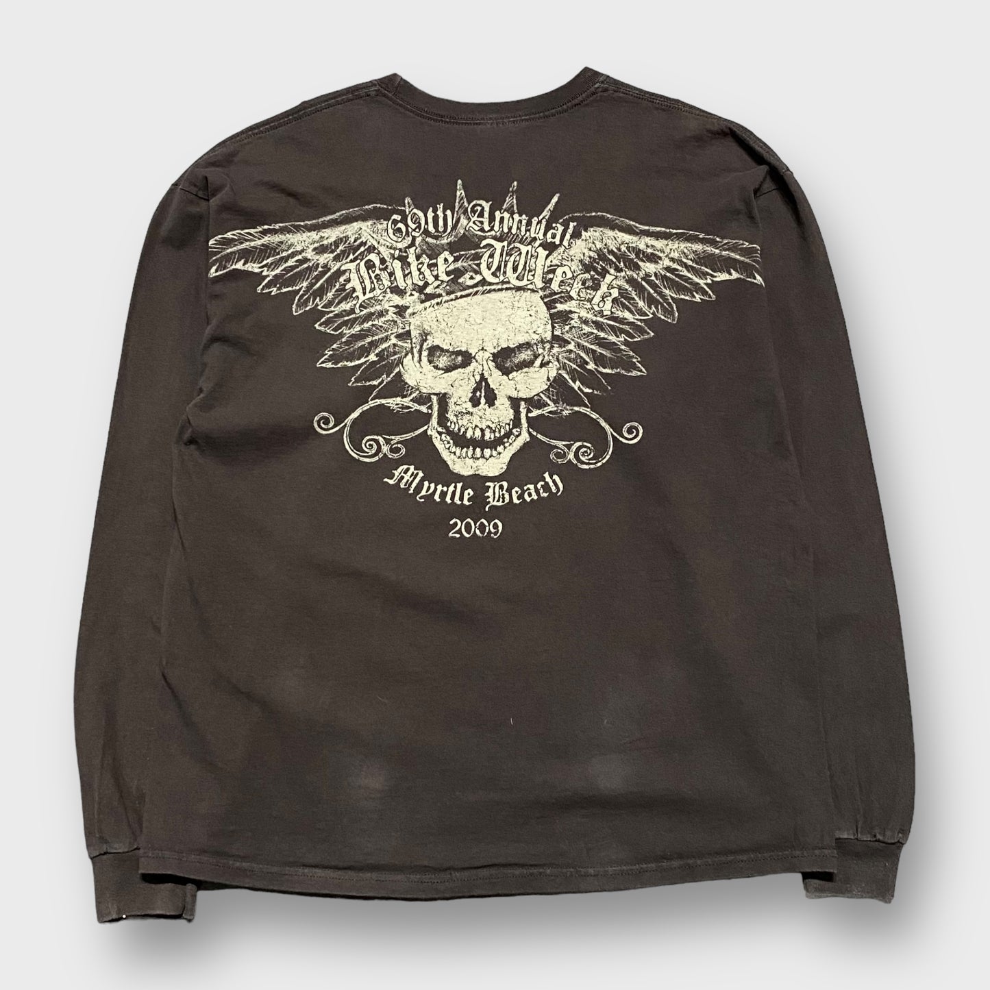 00's Skull design l/s t-shirt