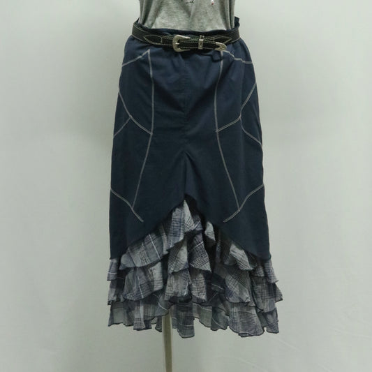 00's "Baj Amour" plaid tail skirt