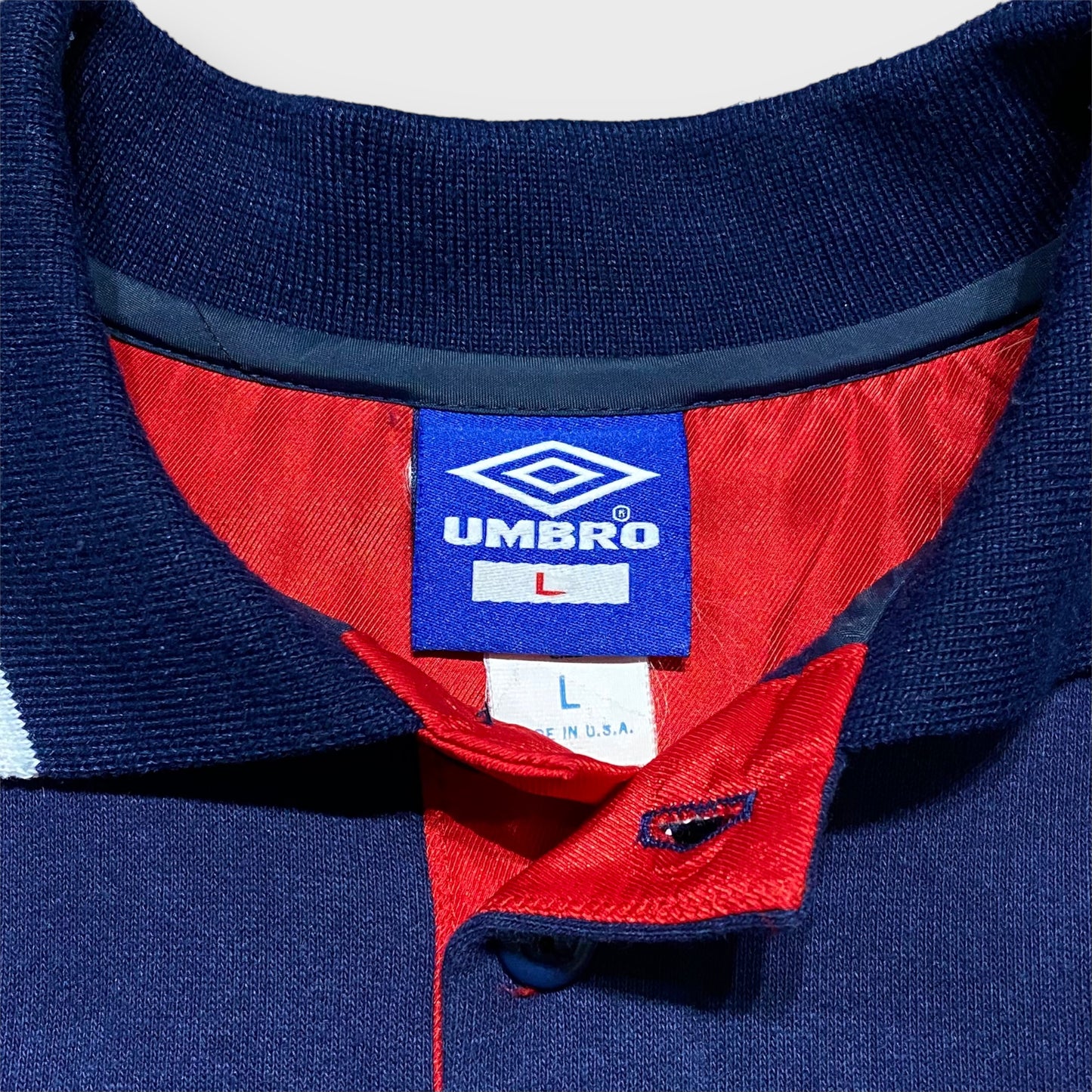90's "umbro" Logo design l/s polo shirt