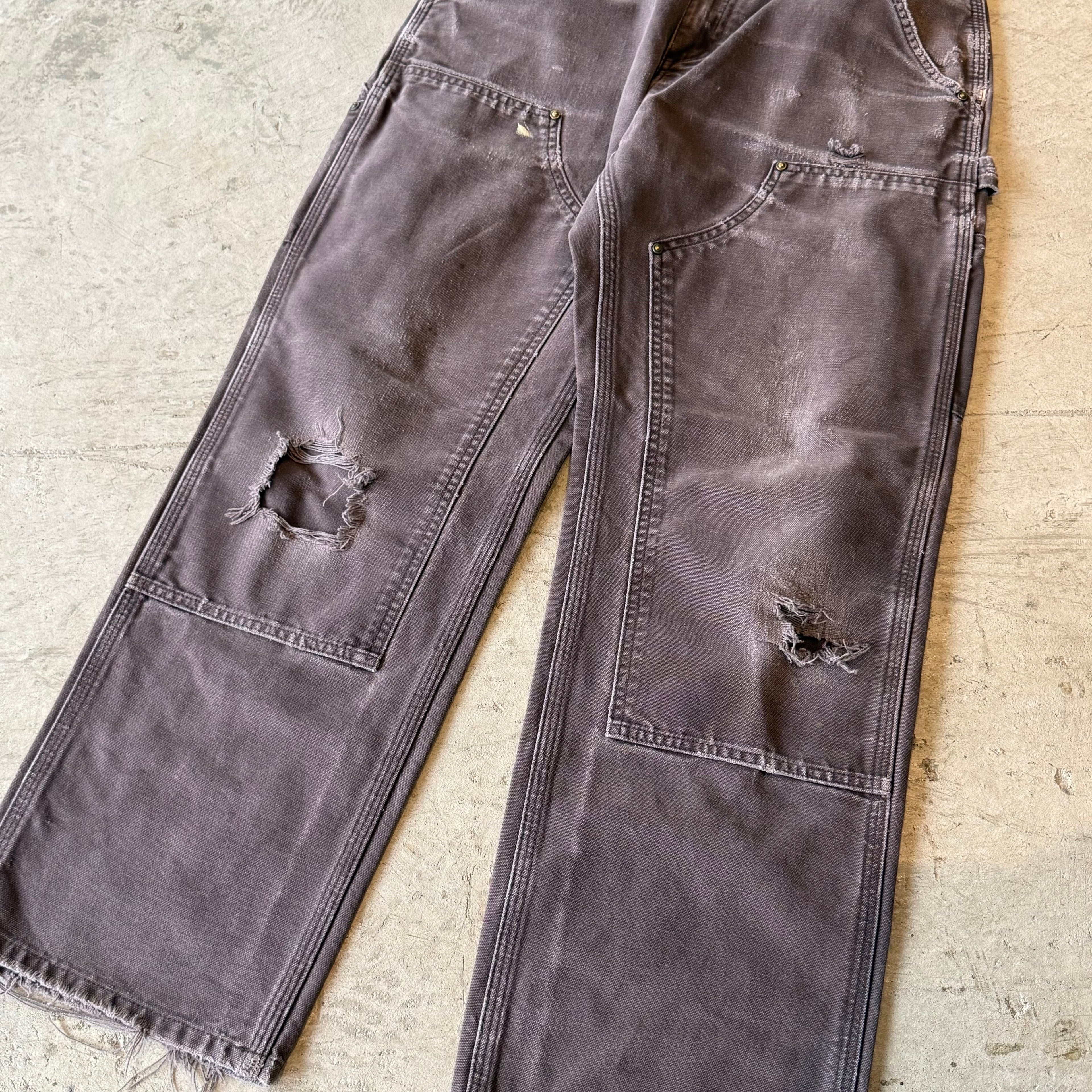 00's "Carhartt"faded double knee work wear pants 31×L30