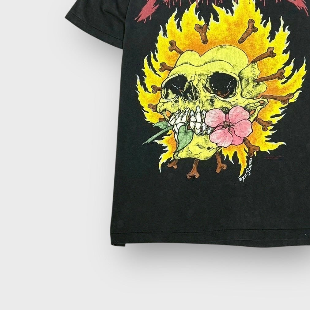 90’s “METALLICA”
“Flaming Flower Skull” pushead t-shirt