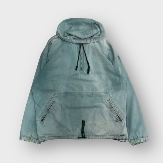 90's "SANTA CRUZ"
Half zip cotton hoodie