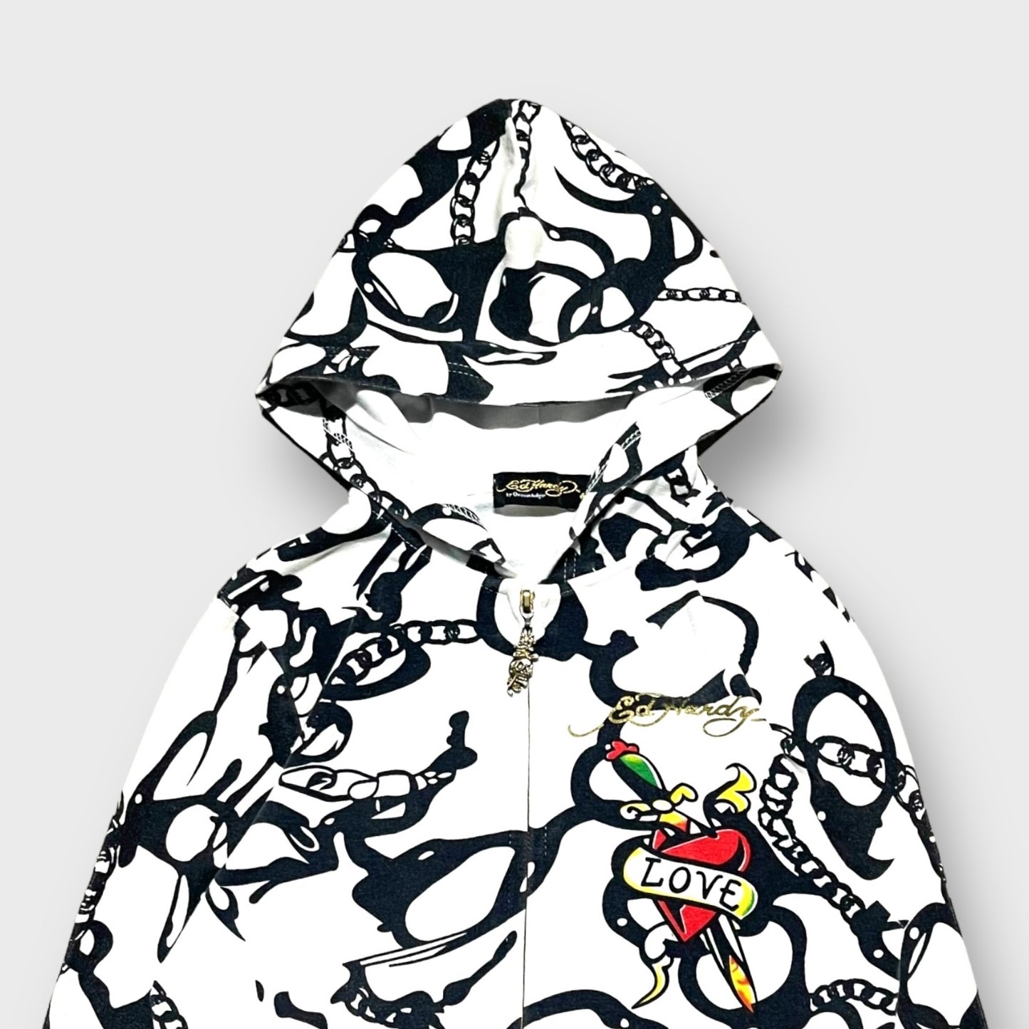"Ed Hardry" American traditional design full zip hoodie