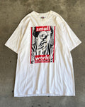 90’s Barbara Kruger “It's a small world” art t-shirt large