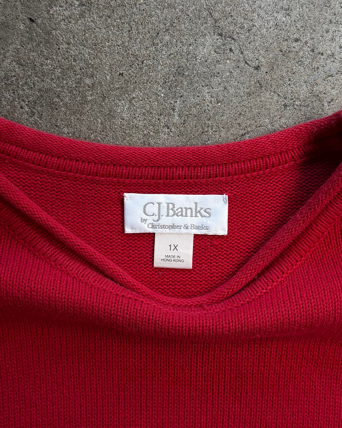 00’s “CJ Banks” star design knit large