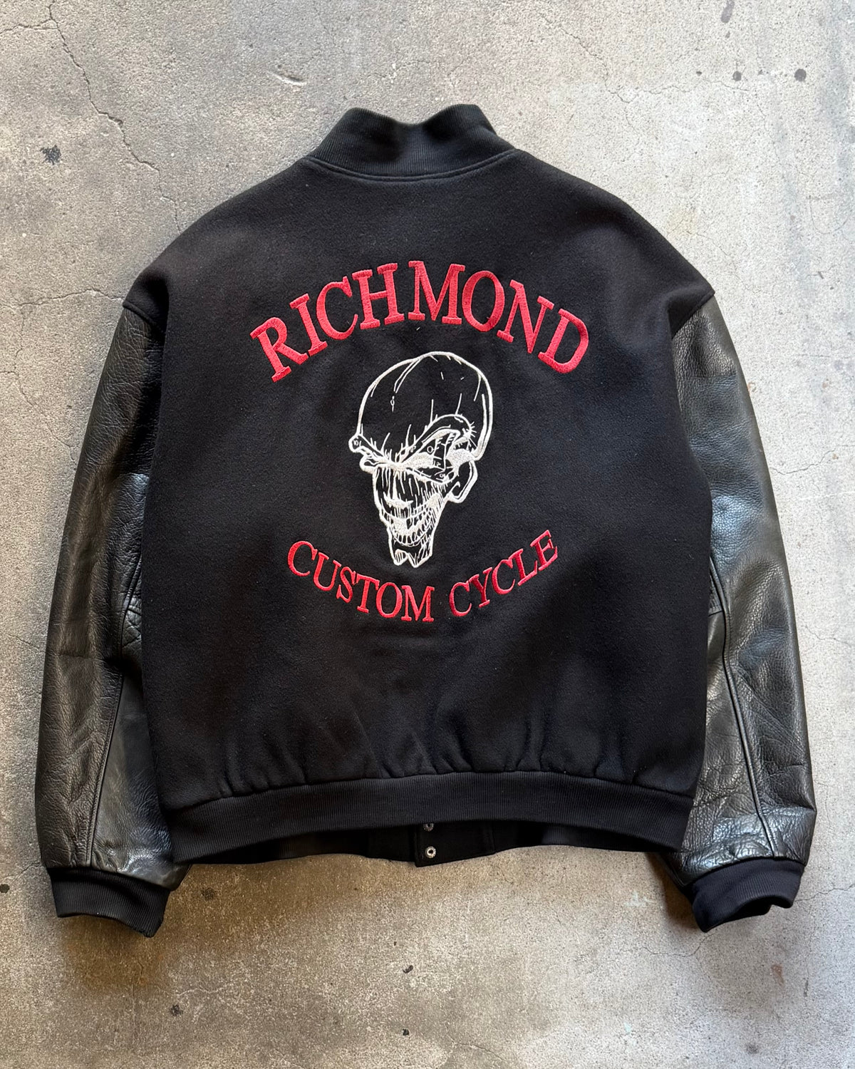 90’s “Mike Reynolds custom”leather stadium jacket large