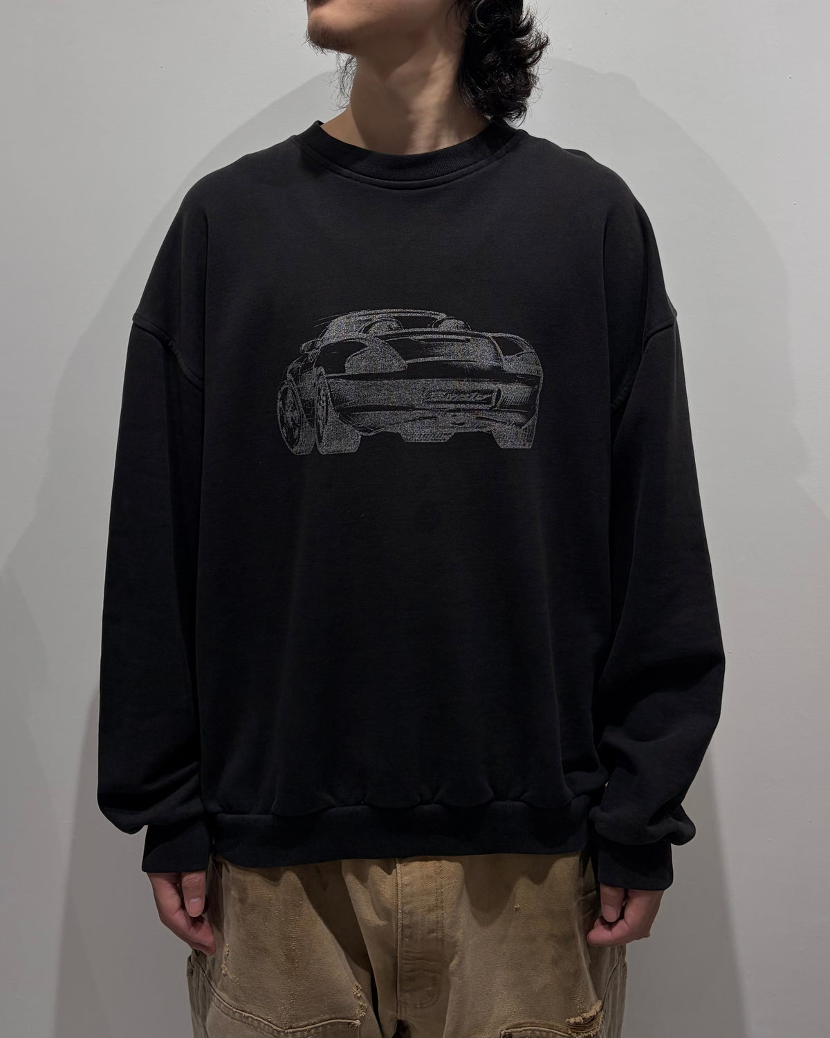 90-00’s “PORSCHE” company sweat X-large