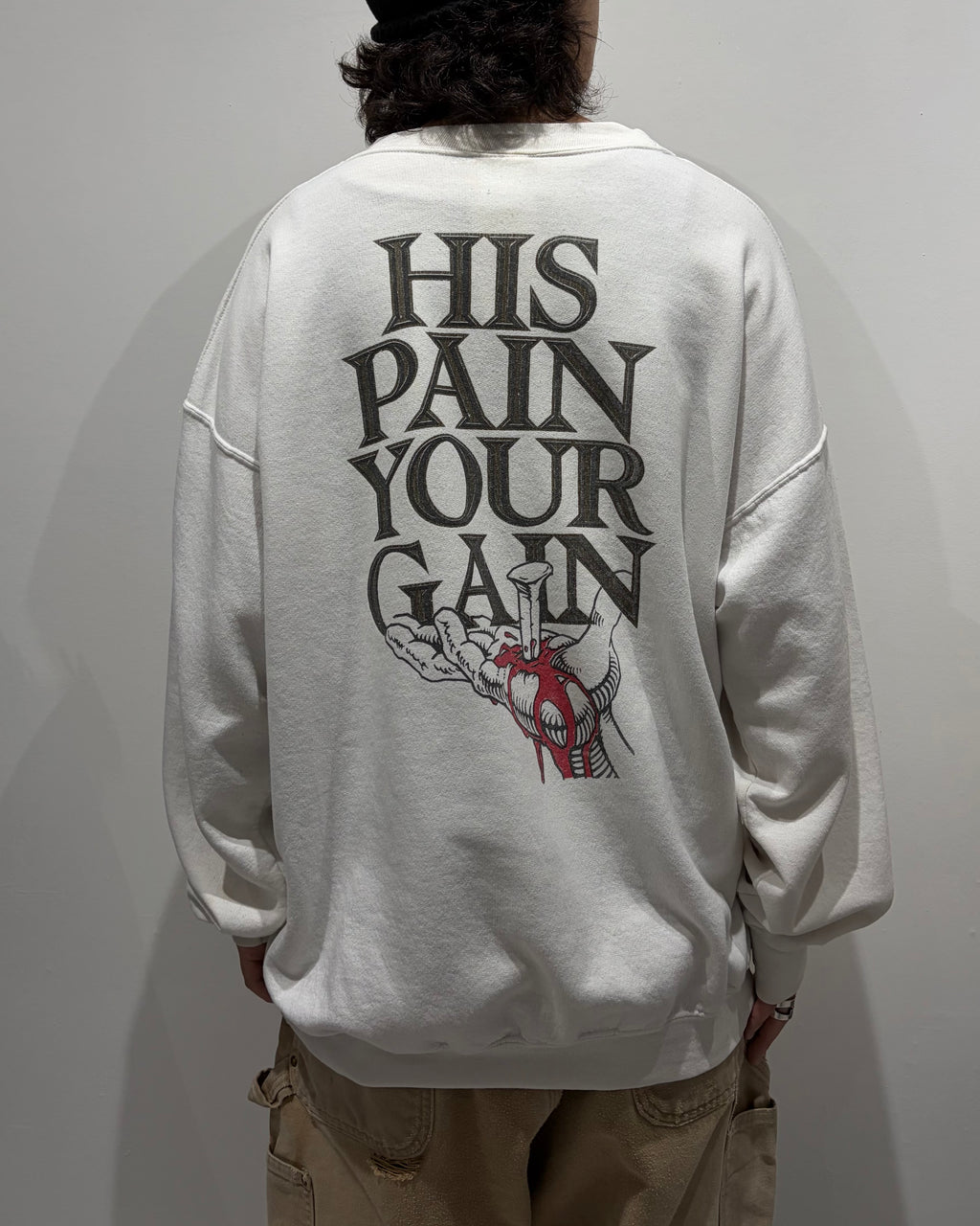 90’s LORD’S GYM “Bench press is！”sweat x-large