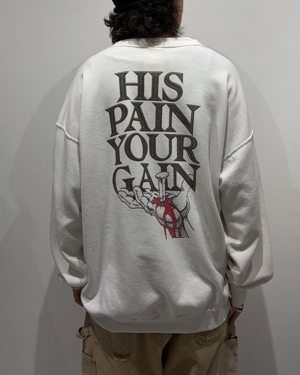 90’s LORD’S GYM “Bench press is！”sweat x-large