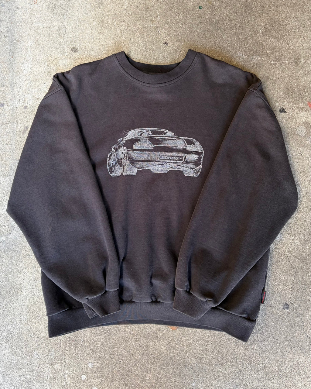 90-00’s “PORSCHE” company sweat X-large