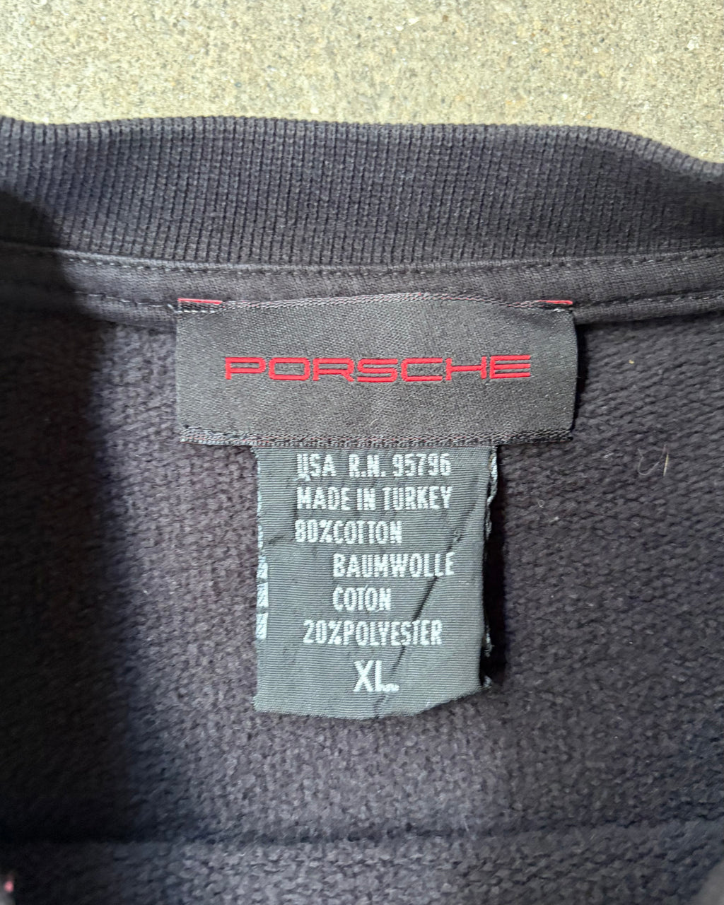 90-00’s “PORSCHE” company sweat X-large