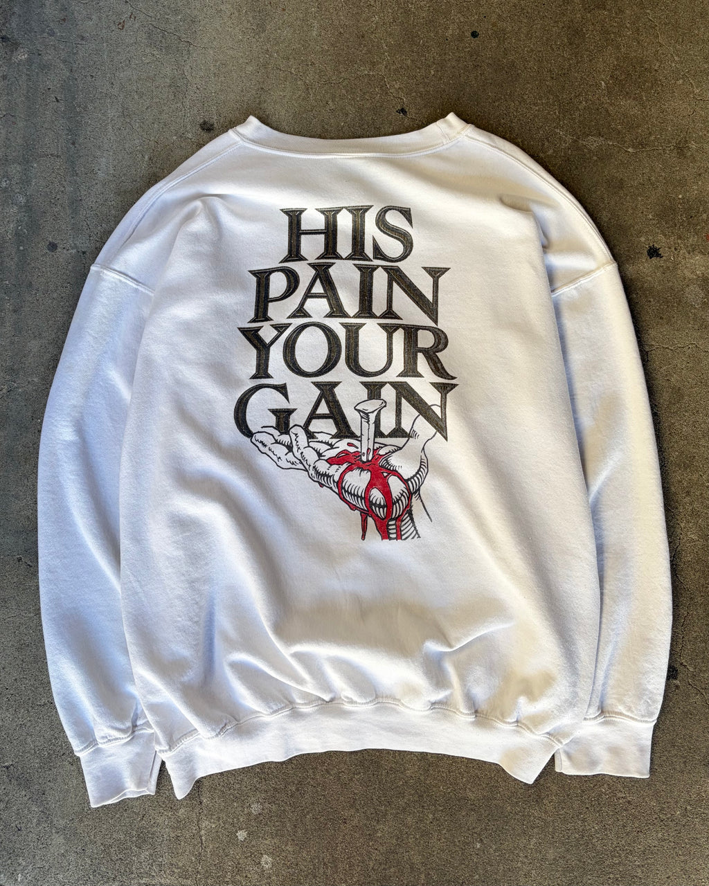 90’s LORD’S GYM “Bench press is！”sweat x-large