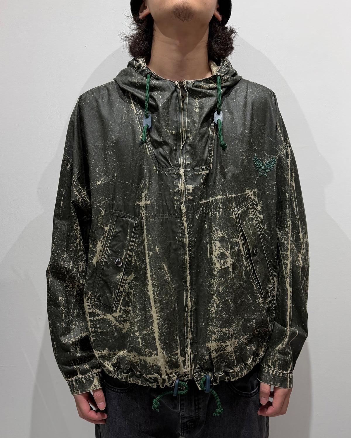 90’s “AVIREX” pullover anorak parka medium